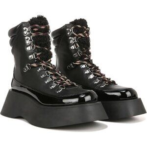 Circus NY by Sam Edelman Women's Gail Combat Boot, Black Size: 9.5 NIB